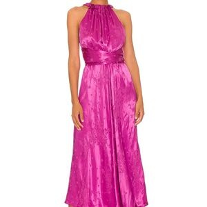 Sabina Musayev Juniper Midi Dress in Fuschia Size Small
